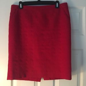 The Limited red skirt
